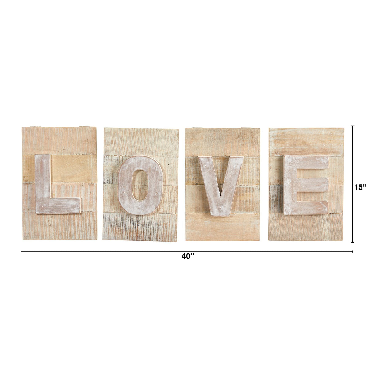 40” Rustic Farmhouse “LOVE” Wall Art Decor, photo 2 of 3