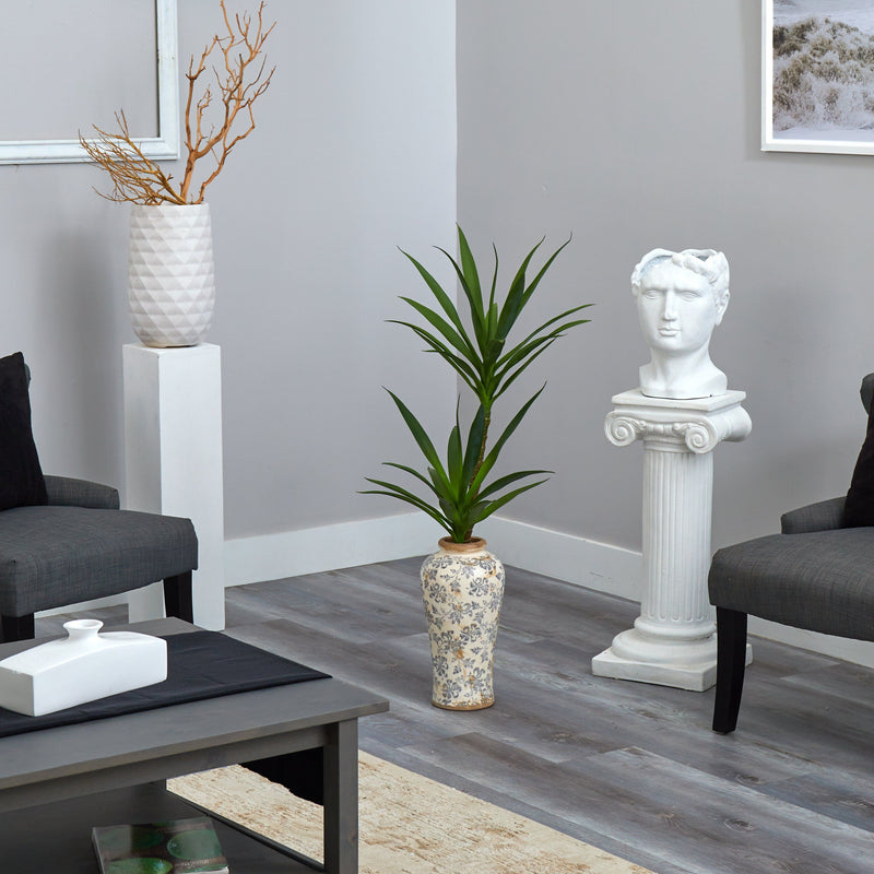 44” Double Yucca Artificial Plant in Designer Planter, photo 4 of 4
