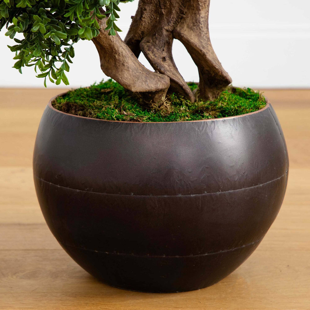 44” Four Ball Boxwood Artificial Topiary Tree in Planter, photo 4 of 5