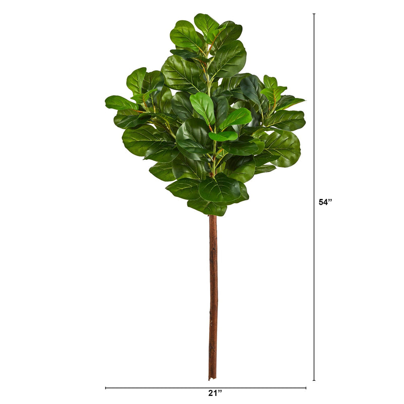 4.5’ Artificial Fiddle Leaf Tree (No Pot), photo 3 of 4