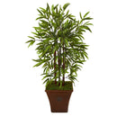 45” Bamboo Artificial Tree in Brown Planter