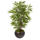 45” Bamboo Artificial Tree in Metal Bowl