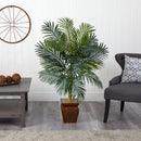 4.5’ Golden Cane Palm w/Decorative Container