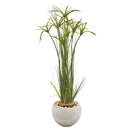 45” Papyrus Artificial Plant in Sand Colored Planter
