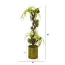 45” Tillandsia Artificial Plant in Green Planter
