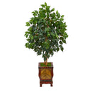46” Ficus Artificial Tree in Decorative Planter