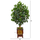 46” Ficus Artificial Tree in Decorative Planter