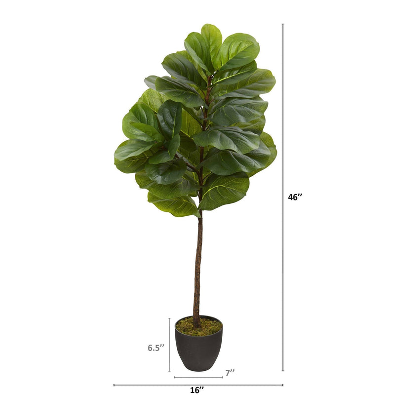46” Fiddle Leaf Artificial Tree (Real Touch), photo 2 of 2