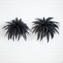 48" Artificial Halloween Black Boston Fern - Set of 2