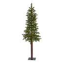 5’ Alaskan Alpine Artificial Christmas Tree with 100 Clear Microdot (Multifunction) LED Lights and 92 Bendable Branches