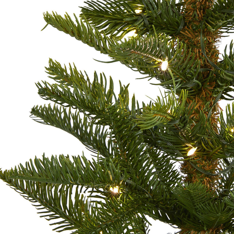 5’ Alaskan Alpine Artificial Christmas Tree with 100 Clear Microdot (Multifunction) LED Lights and 92 Bendable Branches, photo 3 of 6