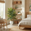 5’ Areca Palm Artificial Tree in White Planter (Real Touch) by Nearly Natural