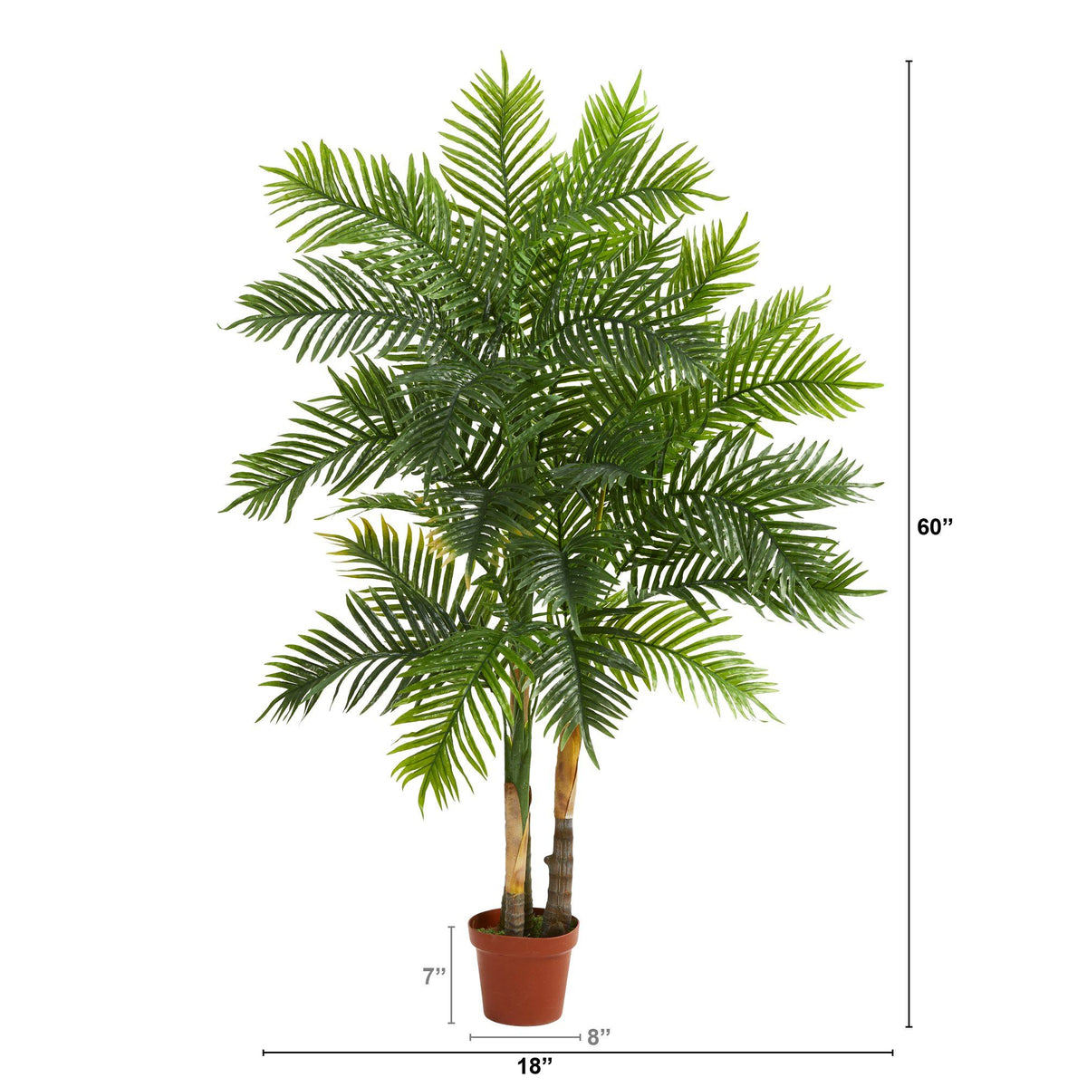 5’ Areca Palm Artificial Tree (Real Touch), photo 3 of 4