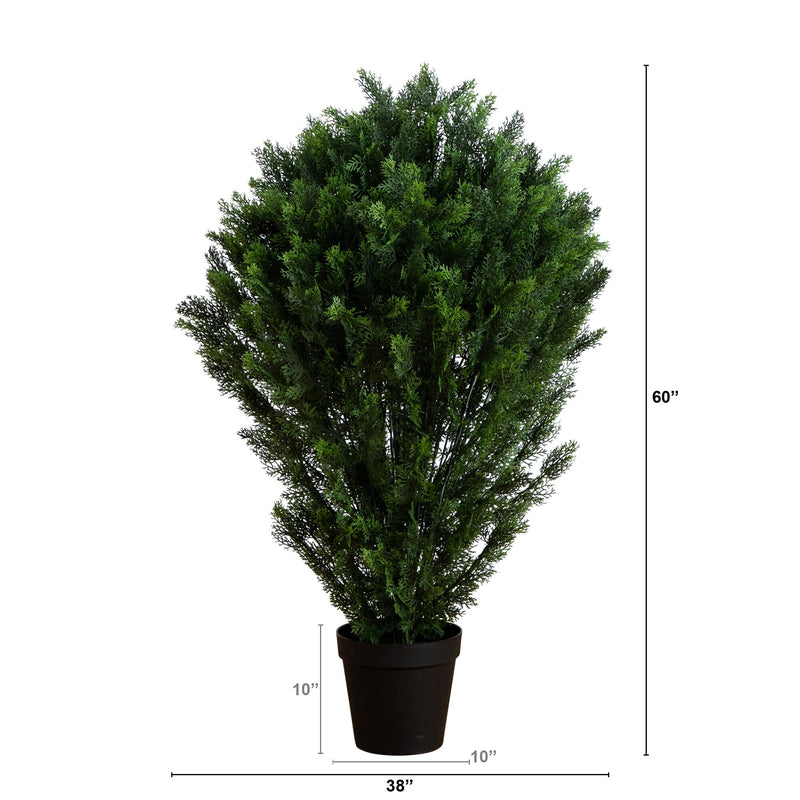 5’ Artificial Cedar Bush UV Resistant (Indoor/Outdoor), photo 4 of 5