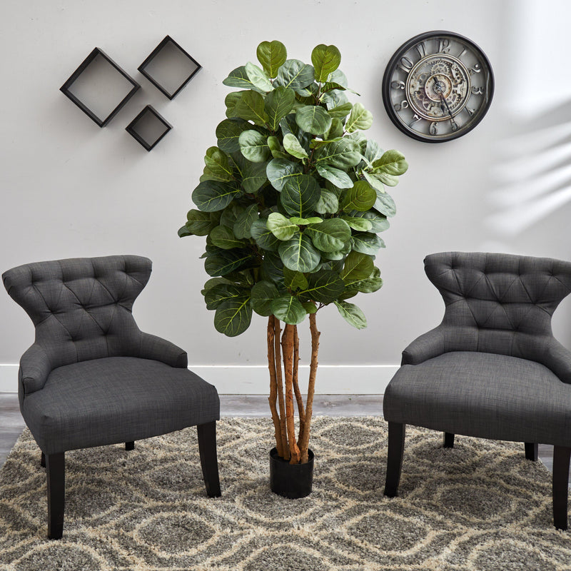 5’ Artificial Fiddle Leaf Fig Tree, photo 3 of 3