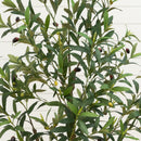 5’ Artificial Olive Tree in White Decorative Planter