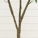 5’ Artificial Olive Tree in White Decorative Planter