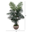 5’ Artificial Paradise Palm in Bowl Planter