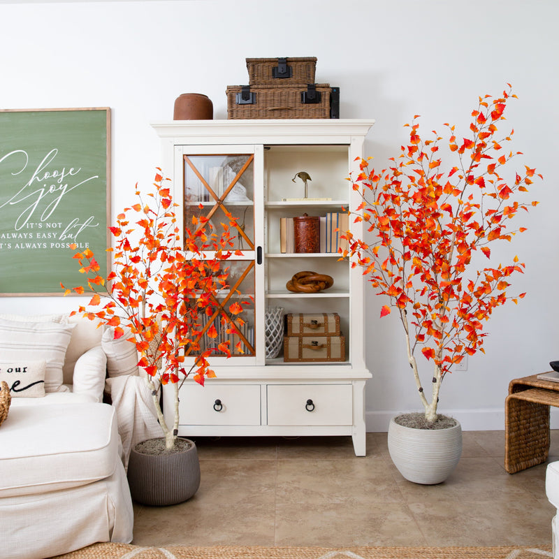 5’ Autumn Birch Artificial Fall Tree, photo 4 of 6