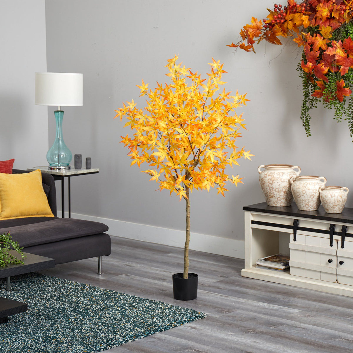 5' Autumn Maple Artificial Fall Tree, photo 4 of 4
