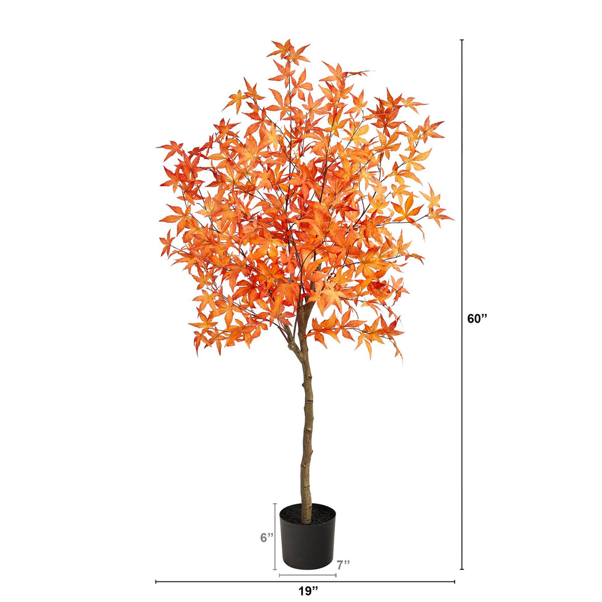 5' Autumn Maple Artificial Tree, photo 5 of 9