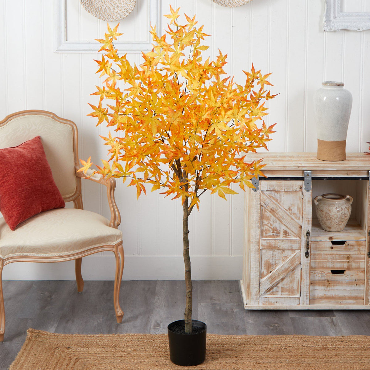 5' Autumn Maple Artificial Tree, photo 8 of 9