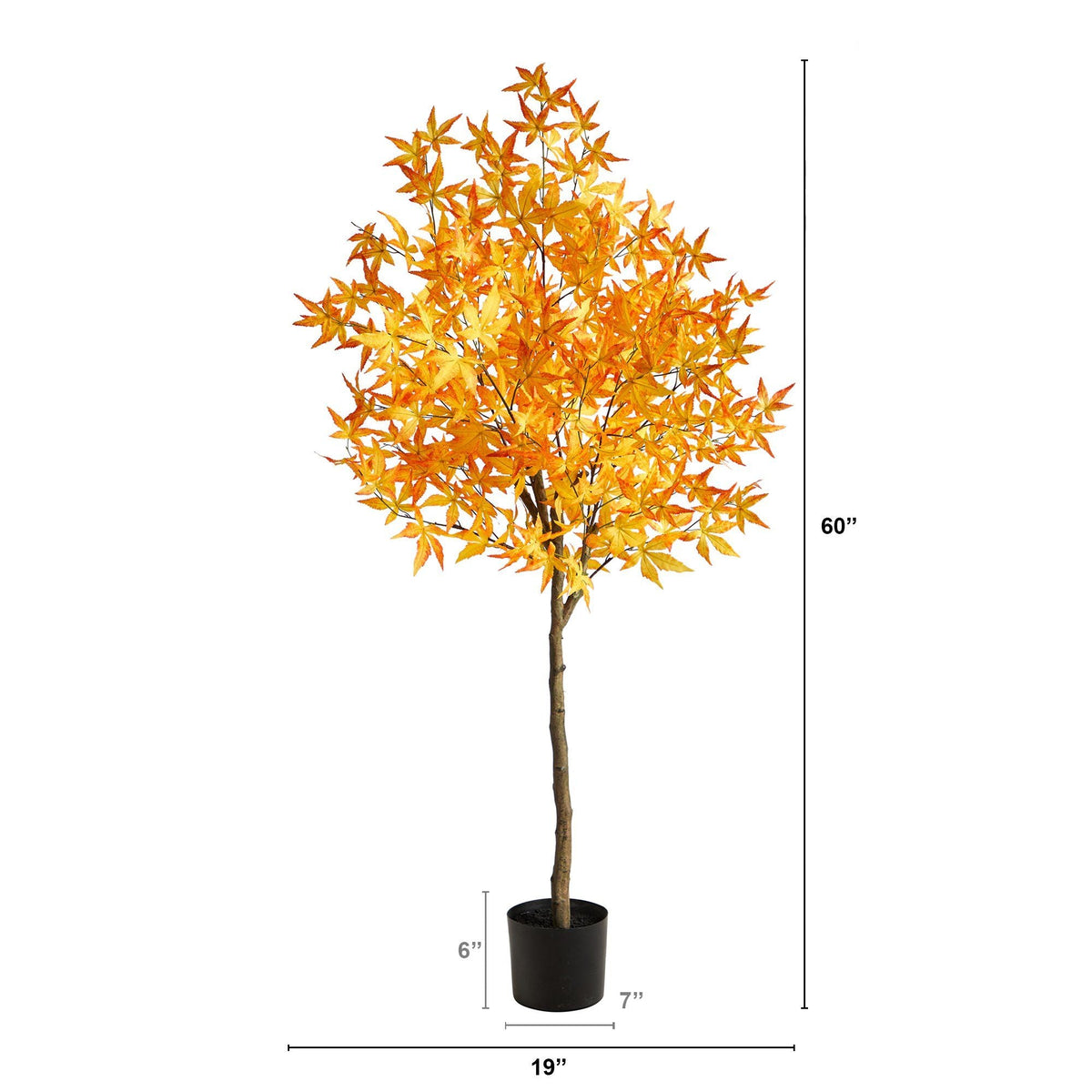 5' Autumn Maple Artificial Tree, photo 4 of 9