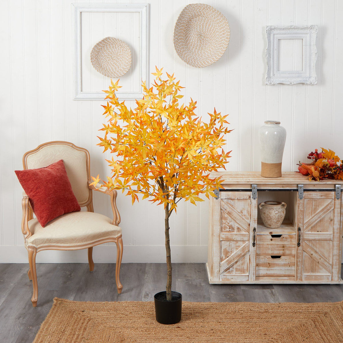 5' Autumn Maple Artificial Tree, photo 9 of 9