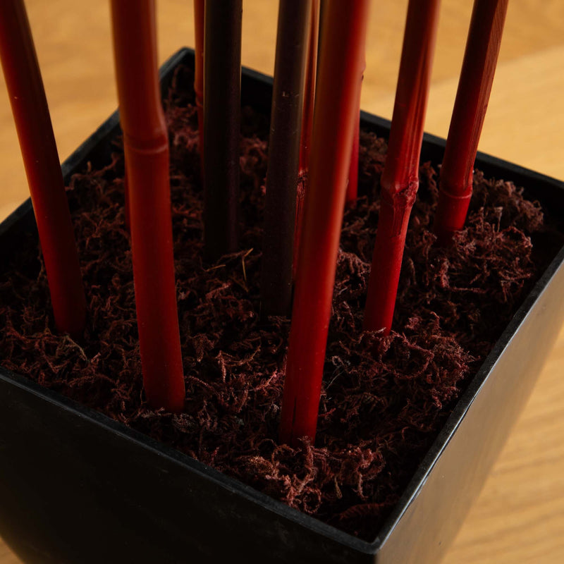 5’ Bamboo Silk Tree w/Planter, photo 4 of 6