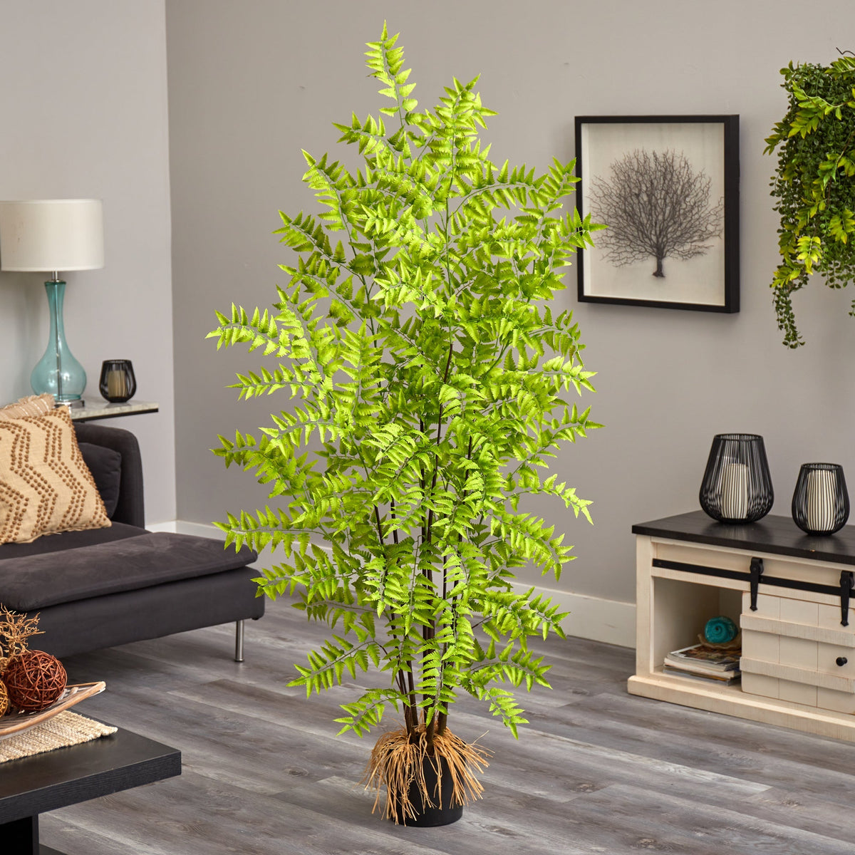 5’ Bracken Fern Artificial Tree, photo 3 of 4