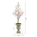 5’ Cherry Blossom Artificial Tree in Sand Finished Urn