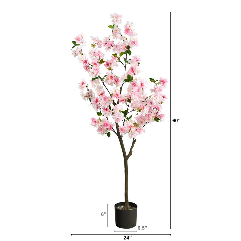 5’ Cherry Blossom Artificial Tree, photo 6 of 7