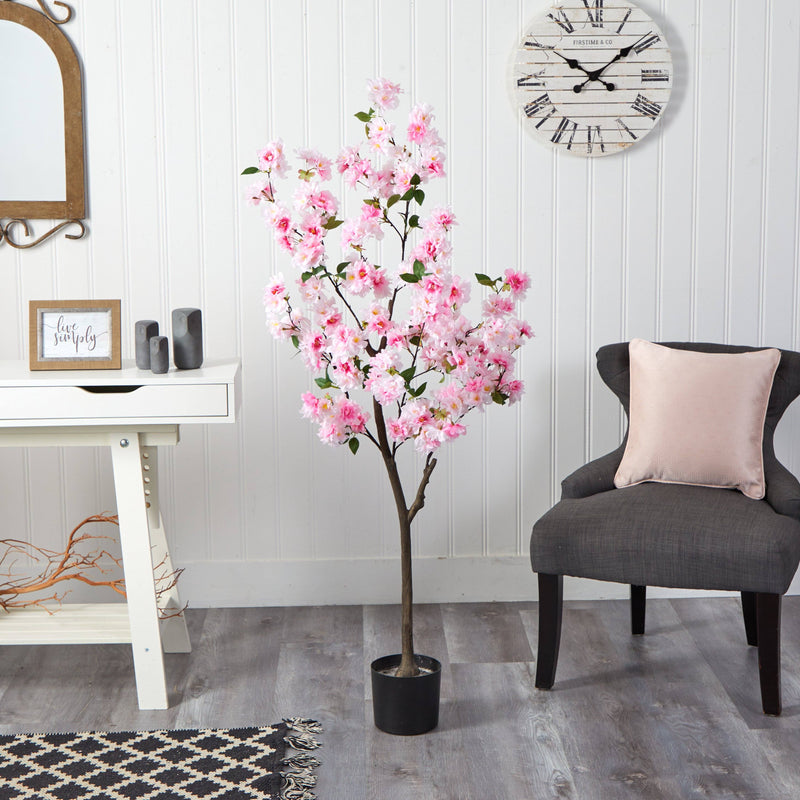 5’ Cherry Blossom Artificial Tree, photo 5 of 7