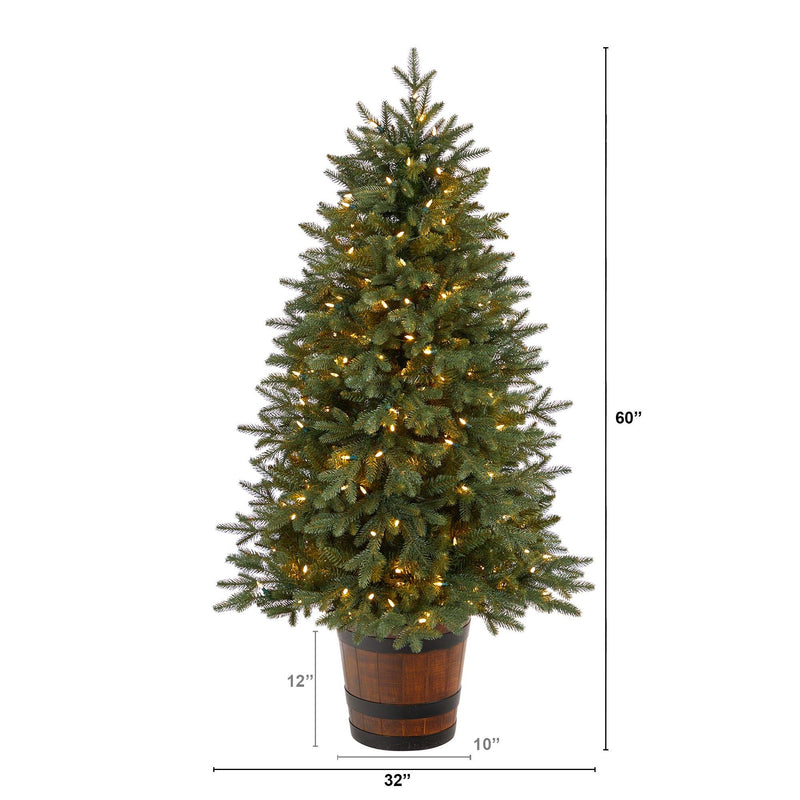 5' Colorado Aspen Pre-Lit Porch Artificial Christmas Tree