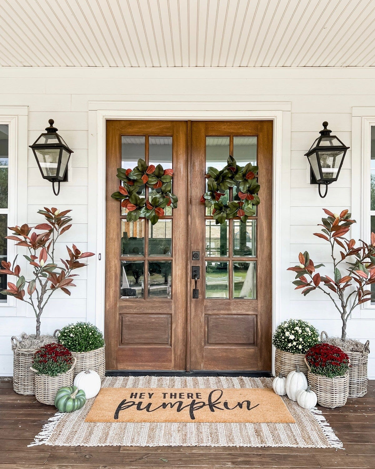 5’ Fall Magnolia Artificial Tree, photo 2 of 5