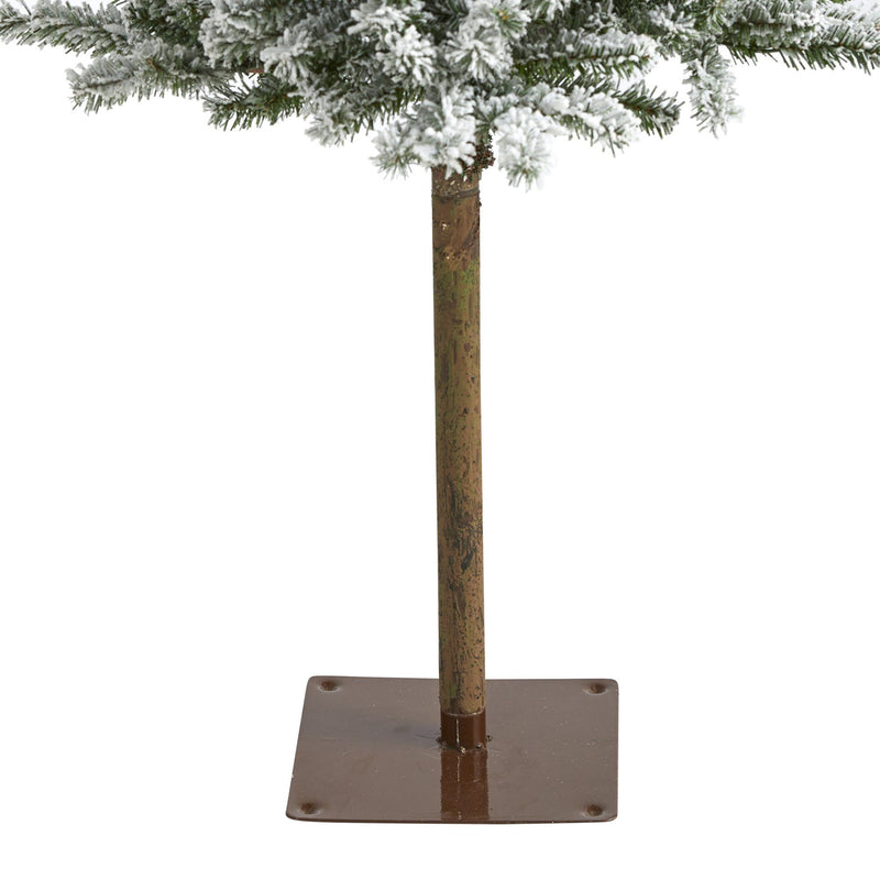 5’ Flocked Alpine Artificial Christmas Tree, photo 4 of 7