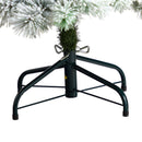 5’ Flocked Oregon Pine Artificial Christmas Tree with 200 Clear Lights and 347 Bendable Branches