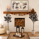 5' Artificial Halloween Black Eucalyptus Tree