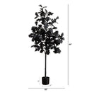 5' Artificial Halloween Black Oak Tree