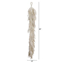5' Artificial Real Touch White Norfolk Island Pine Garland with Natural Look