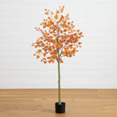 5' Autumn Birch Leaf Artificial Fall Tree