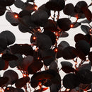 5' Pre-Lit Artificial Halloween Black Eucalyptus Tree with 220 Orange & Purple LED Lights