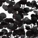 5' Pre-Lit Artificial Halloween Black Eucalyptus Tree with 220 Orange & Purple LED Lights