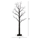 5' Pre-Lit Artificial Halloween Twig Tree with 360 Orange & Purple LED Lights