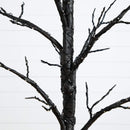 5' Pre-Lit Artificial Halloween Twig Tree with 360 Orange & Purple LED Lights