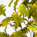 5' Pre-Lit Green Autumn Oak Artificial Fall Tree with 200 Warm White LED Lights