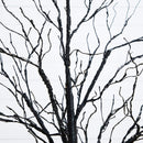 5' Pre-Lit Halloween Black Twig Artificial Tree with 240 Orange & Purple LED Lights