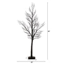 5' Pre-Lit Halloween Minimalist Twig Artificial Fall Tree with 240 Orange & Purple LED Lights