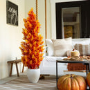 5' UV Resistant Autumn Artificial Fall Cedar Tree (Indoor/Outdoor)