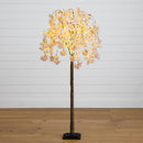 5’ Lighted Artificial Cascading Cherry Blossom Tree with 320 Warm White LED Lights